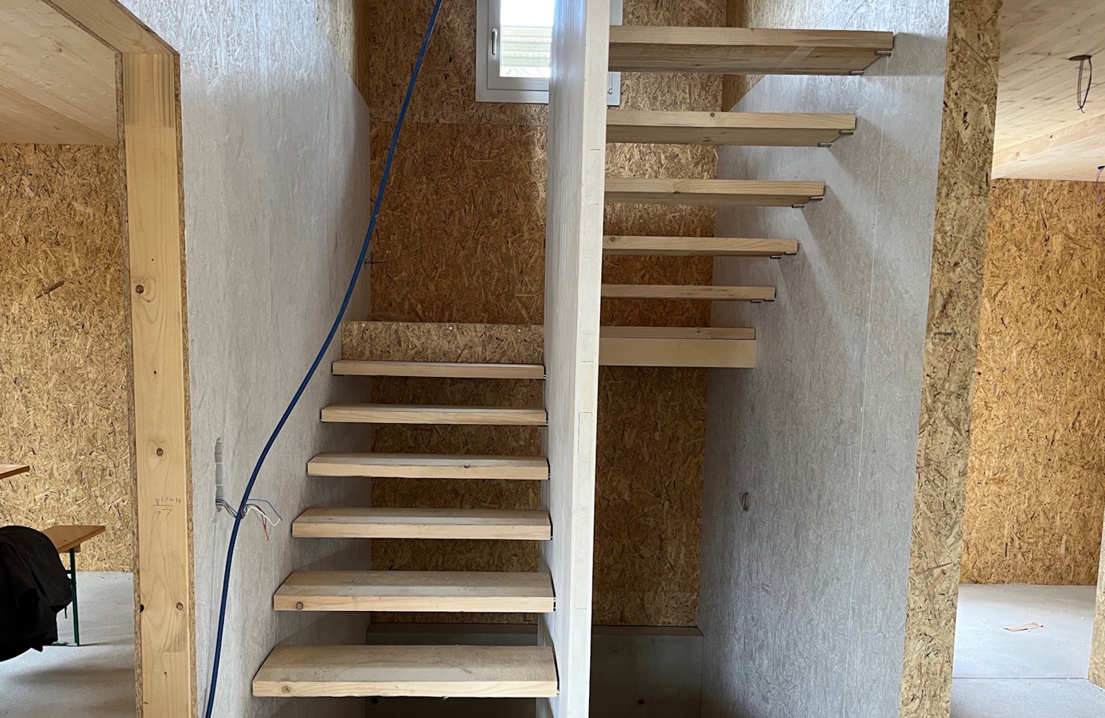 Treppe im Rohbau